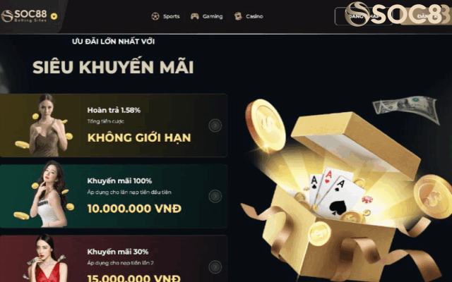 Soc88 Ưu Đãi Đột Phá Cho Thành Viên Mới Và Cũ